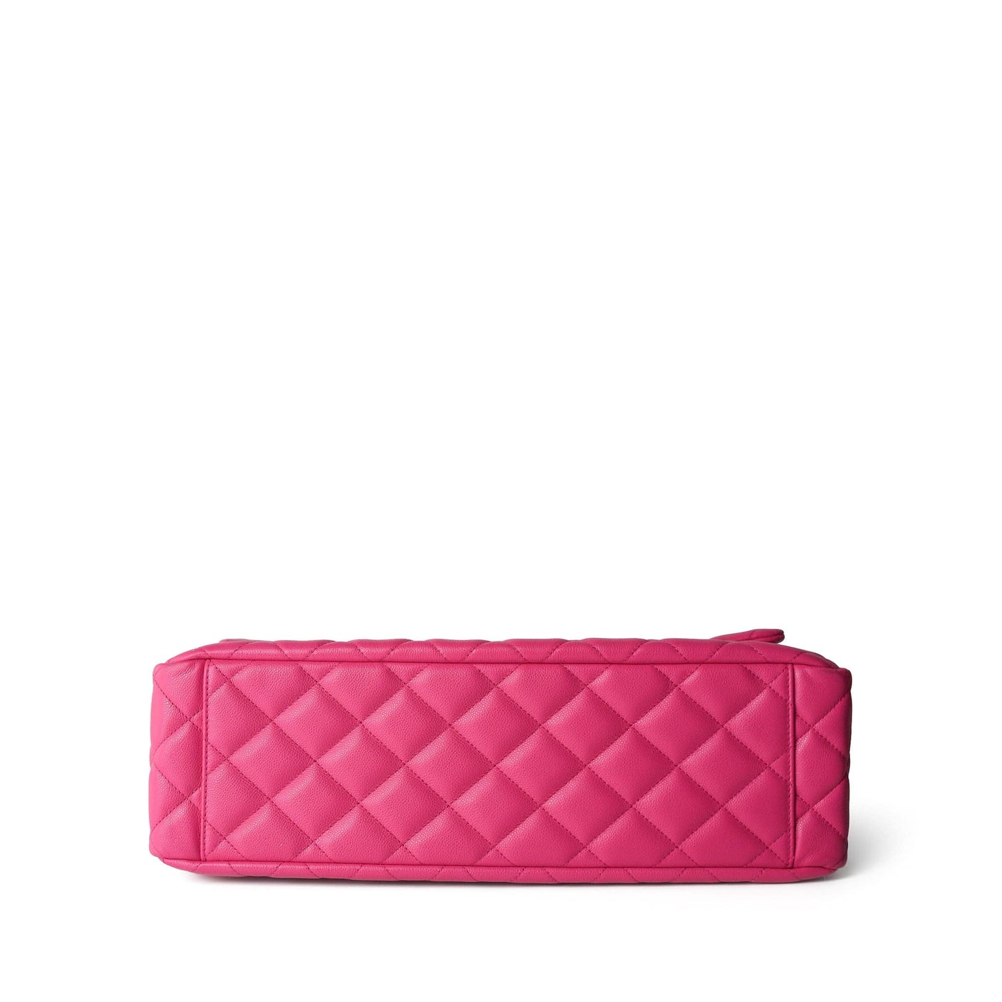 24C Pink Caviar Quilted Maxi Travel Flap Light Gold Hardware