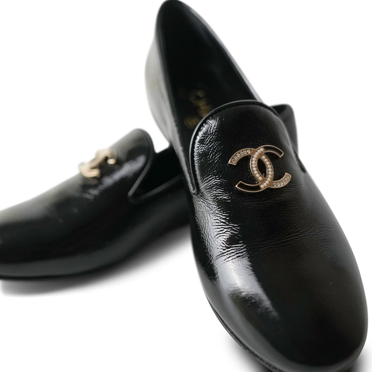 Black Patent CC Loafers 36.5