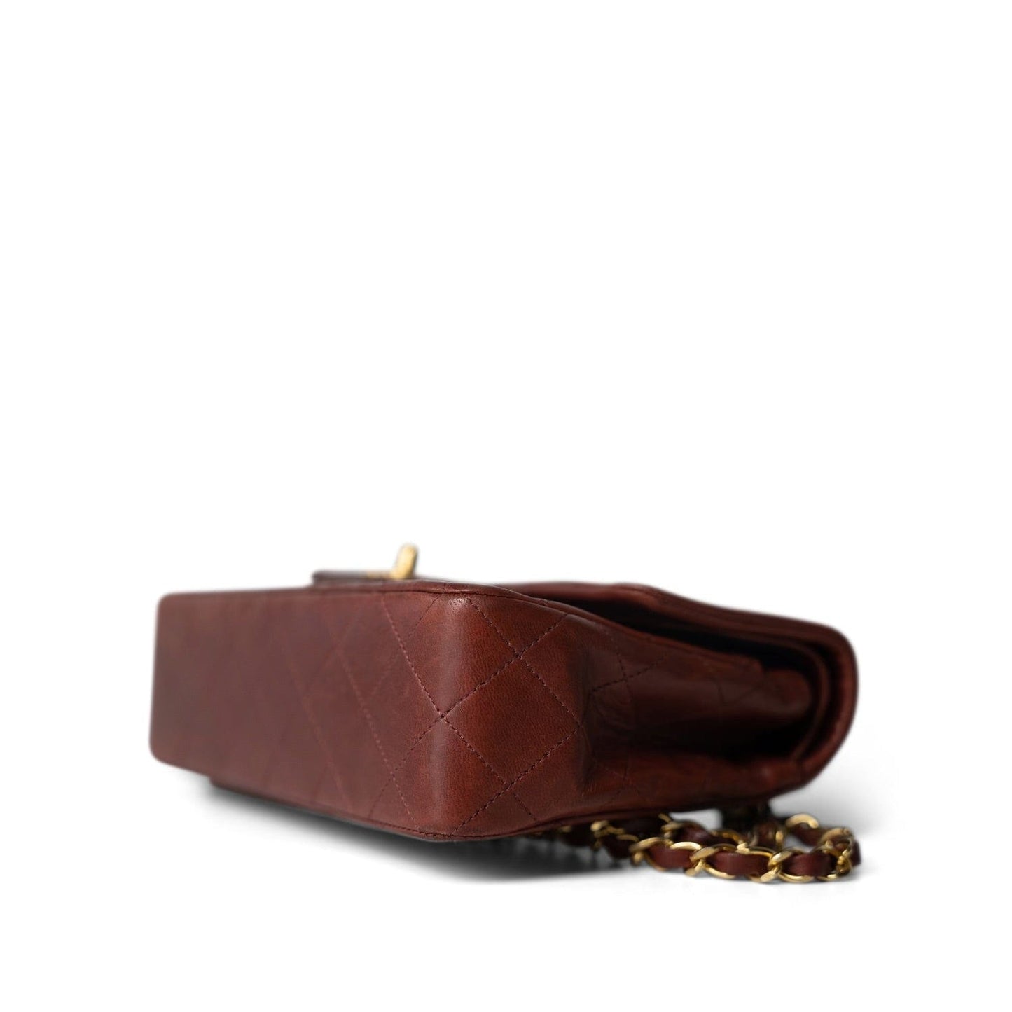 Vintage Red Lambskin Quilted Classic Flap Small GHW