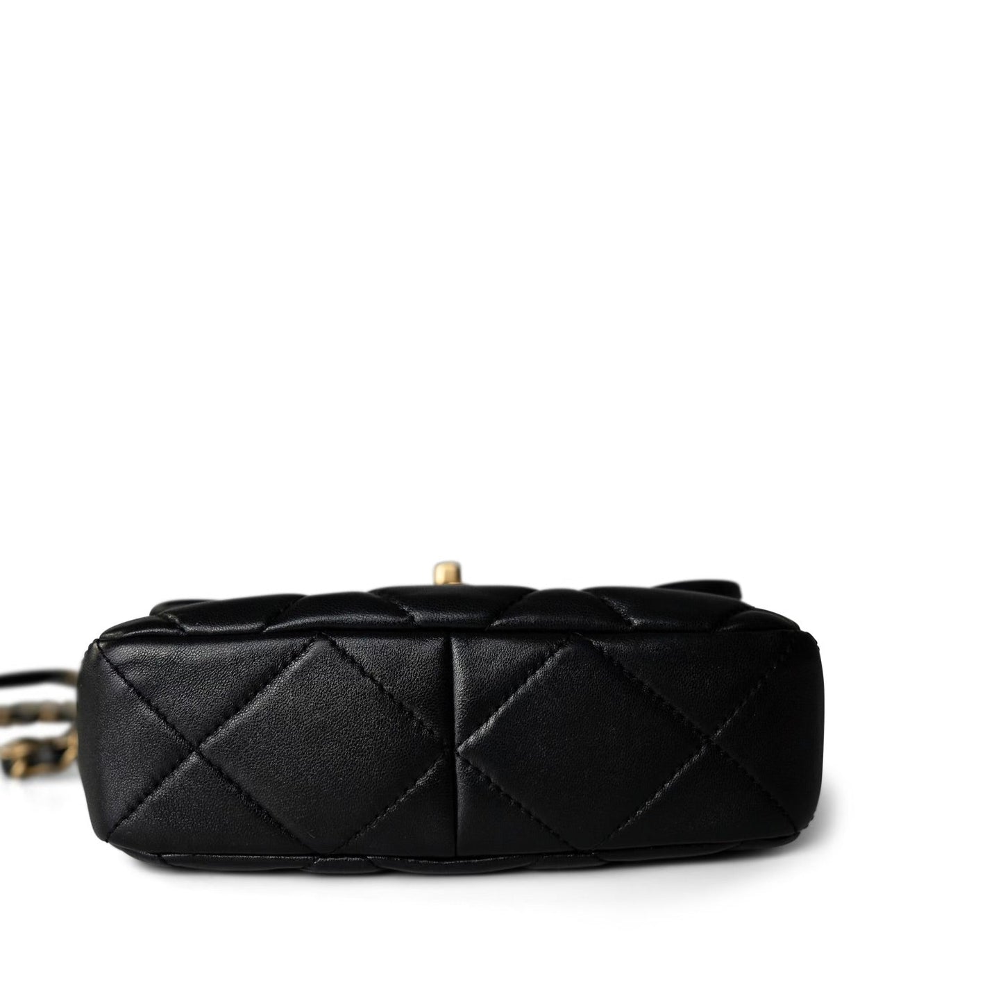 Black Lambskin Quilted Coco Love Flap Bag