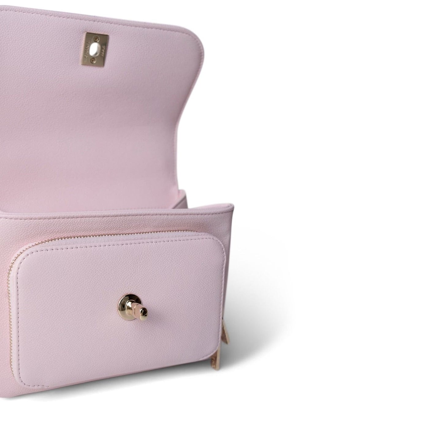 22P Light Pink Caviar Quilted Business Affinity Small Flap Light Gold Hardware