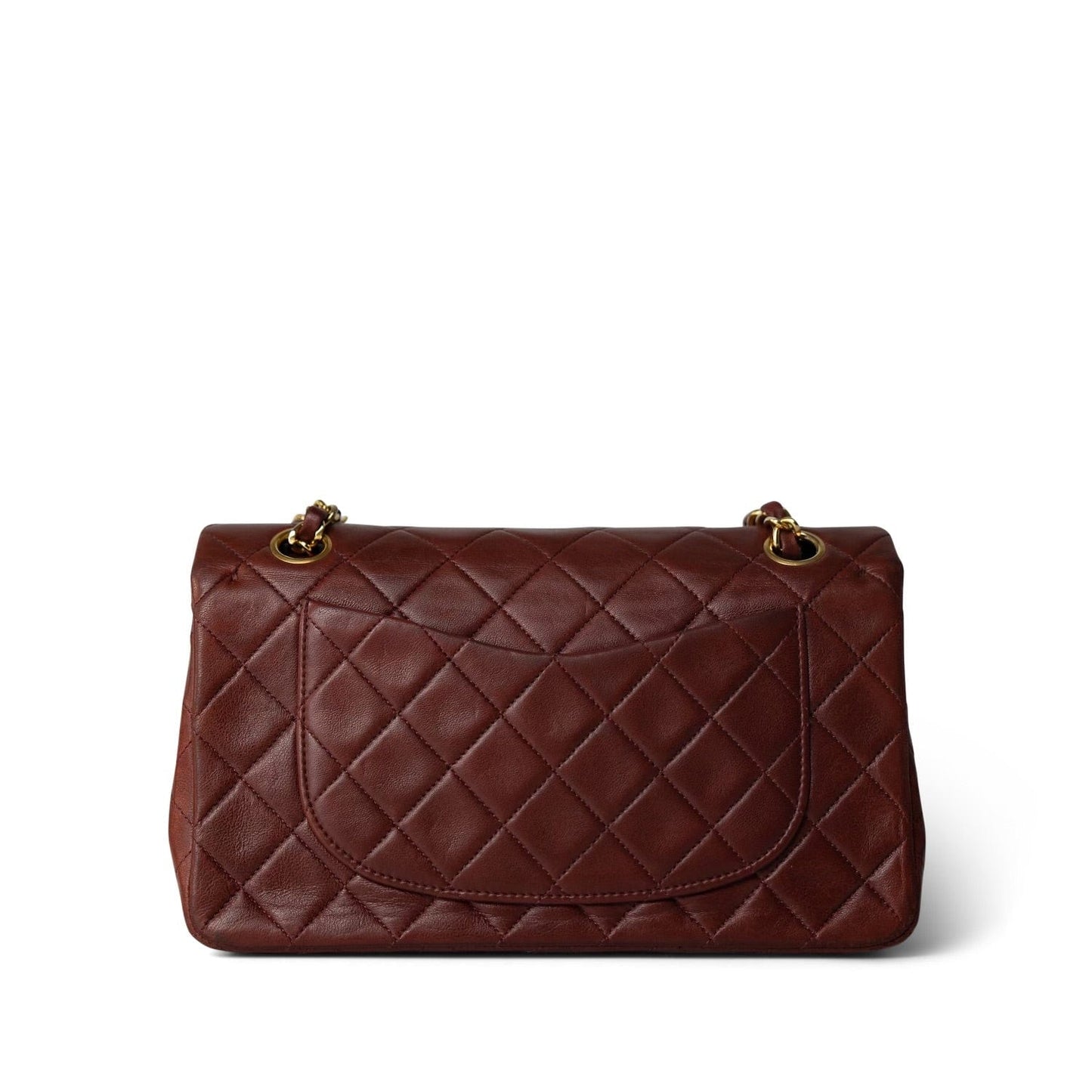 Vintage Red Lambskin Quilted Classic Flap Small GHW