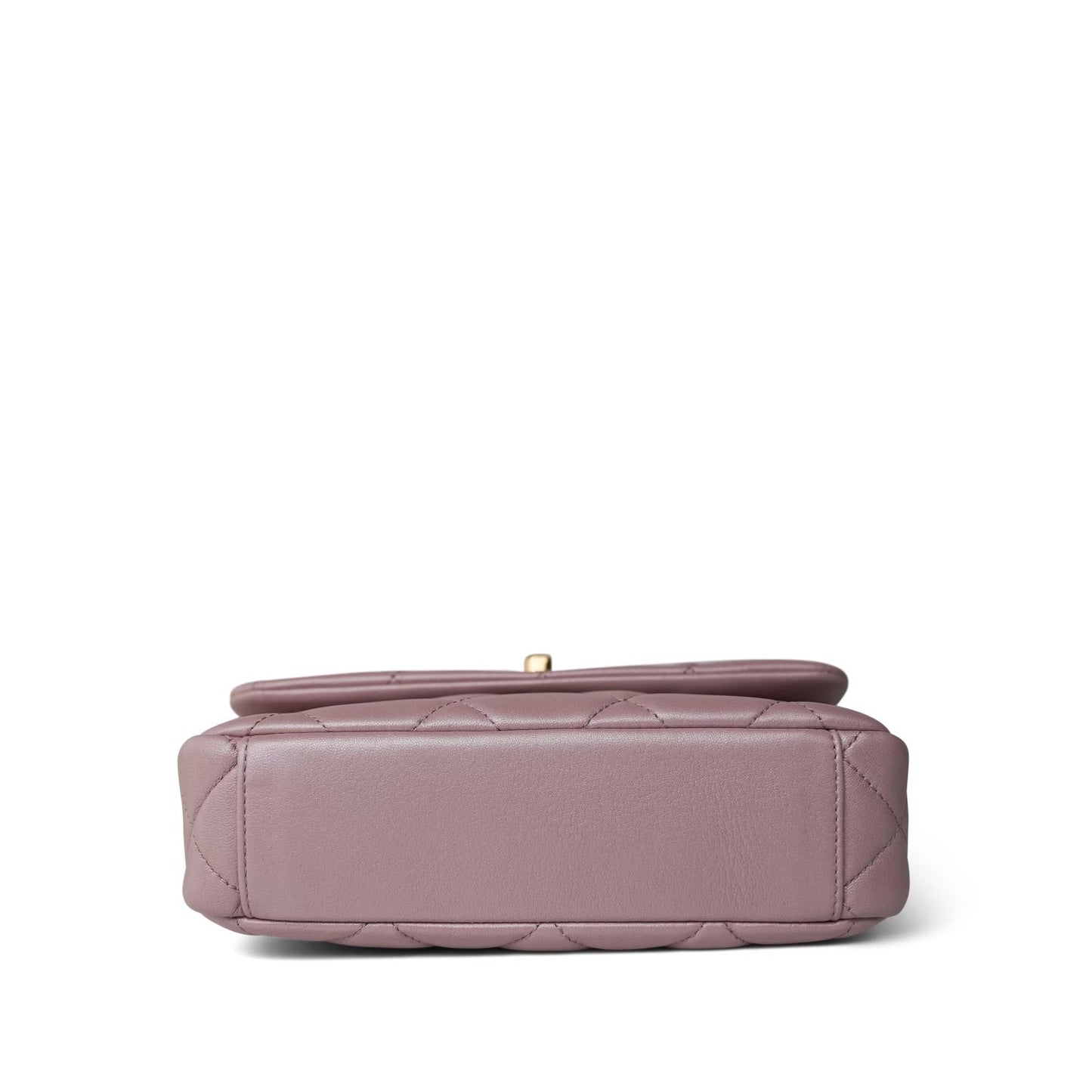 24P Pearly Pink Charm Single Flap Aged Gold Hardware