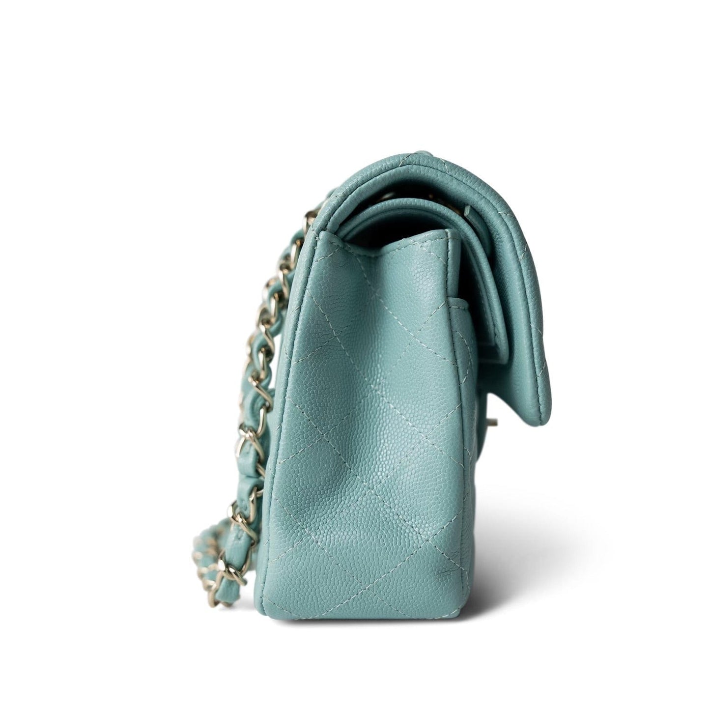 20C Tiffany Blue Small Classic Flap Light Gold Hardware