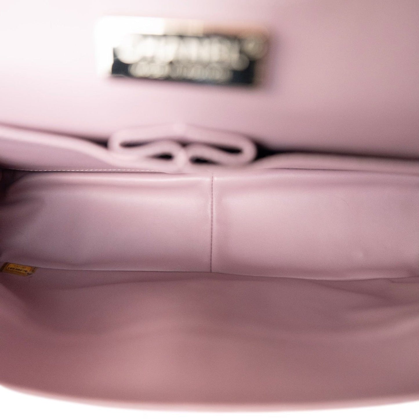 Iridescent Light Pink Python Classic Flap Jumbo LGHW