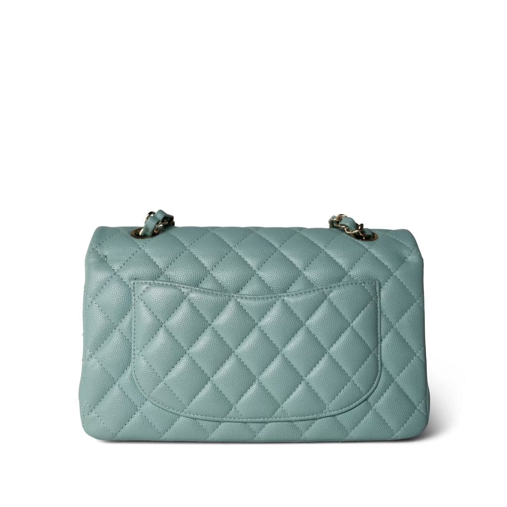 20C Tiffany Blue Small Classic Flap Light Gold Hardware