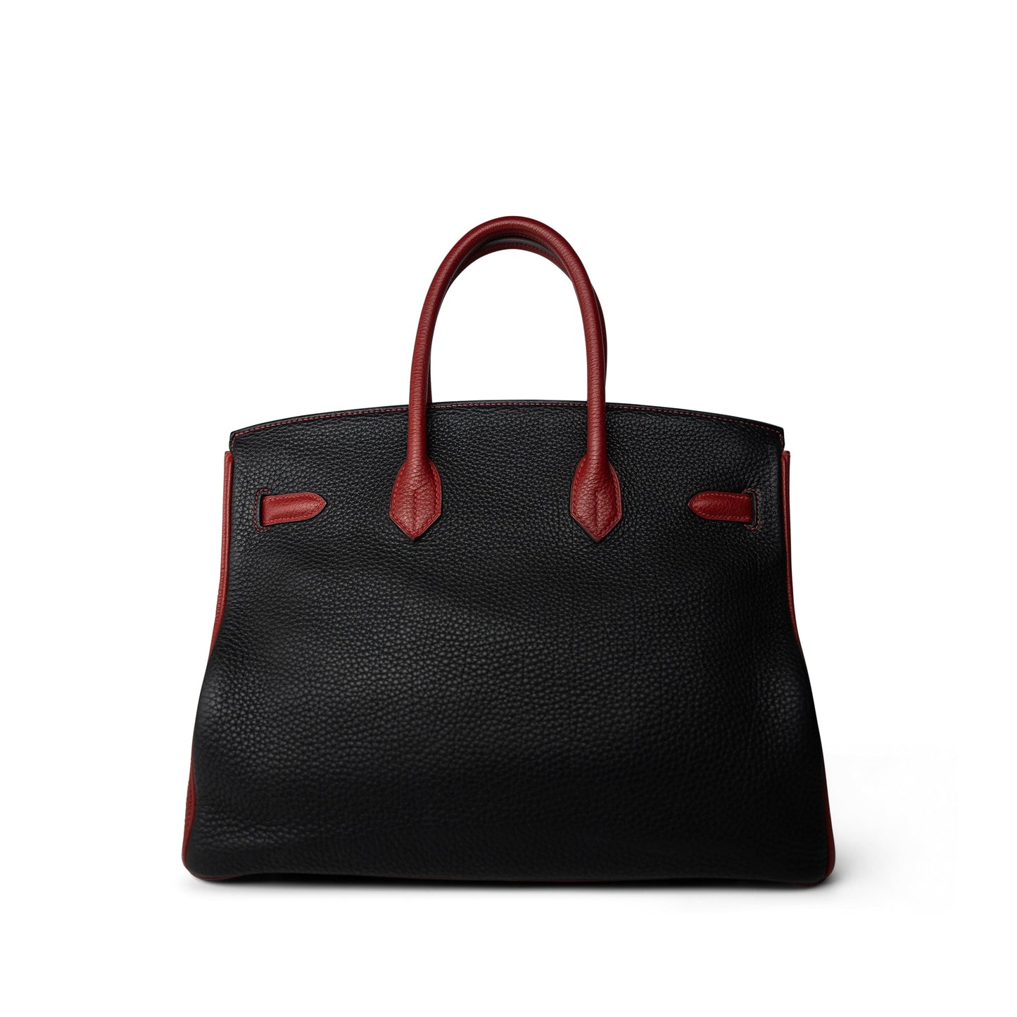 Birkin 35 Black/Red Togo Palladium Plated [N] Stamp