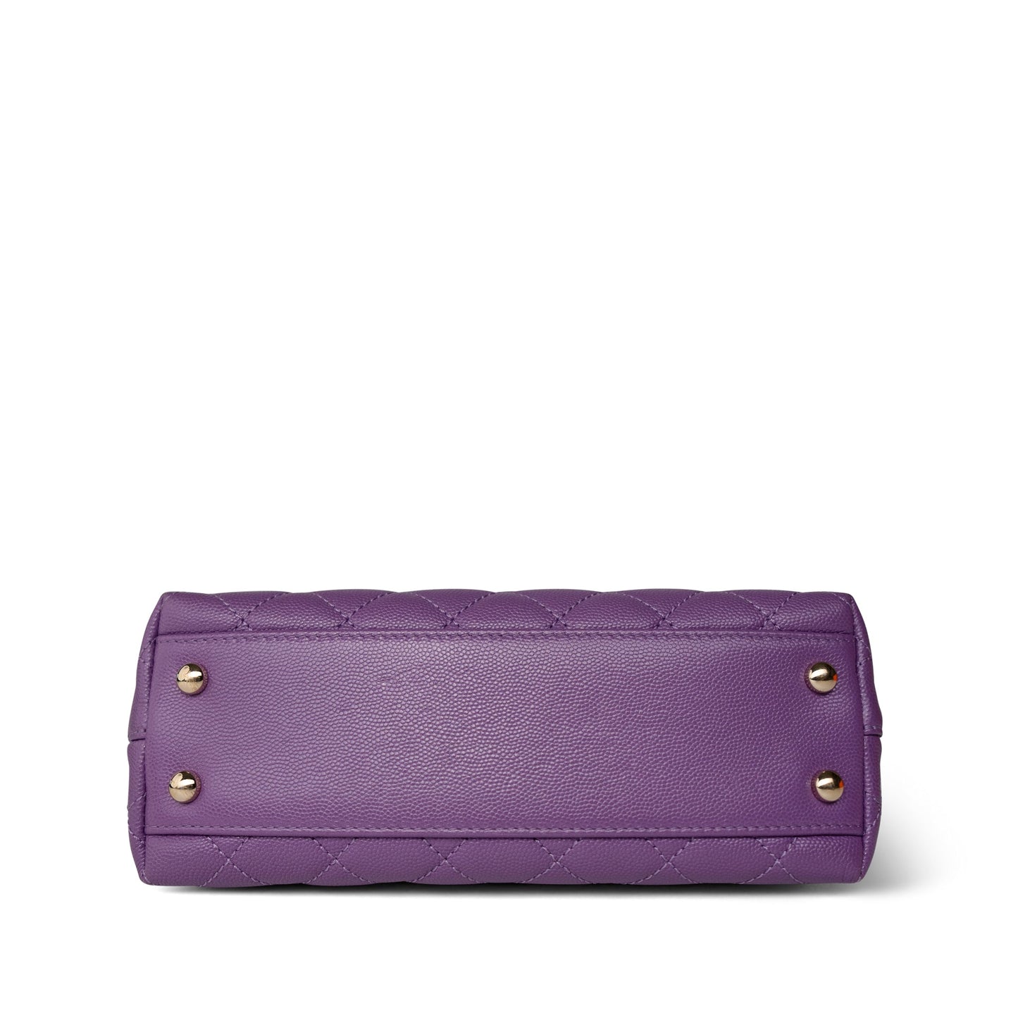 Purple Caviar Quilted Small Coco Handle LGHW