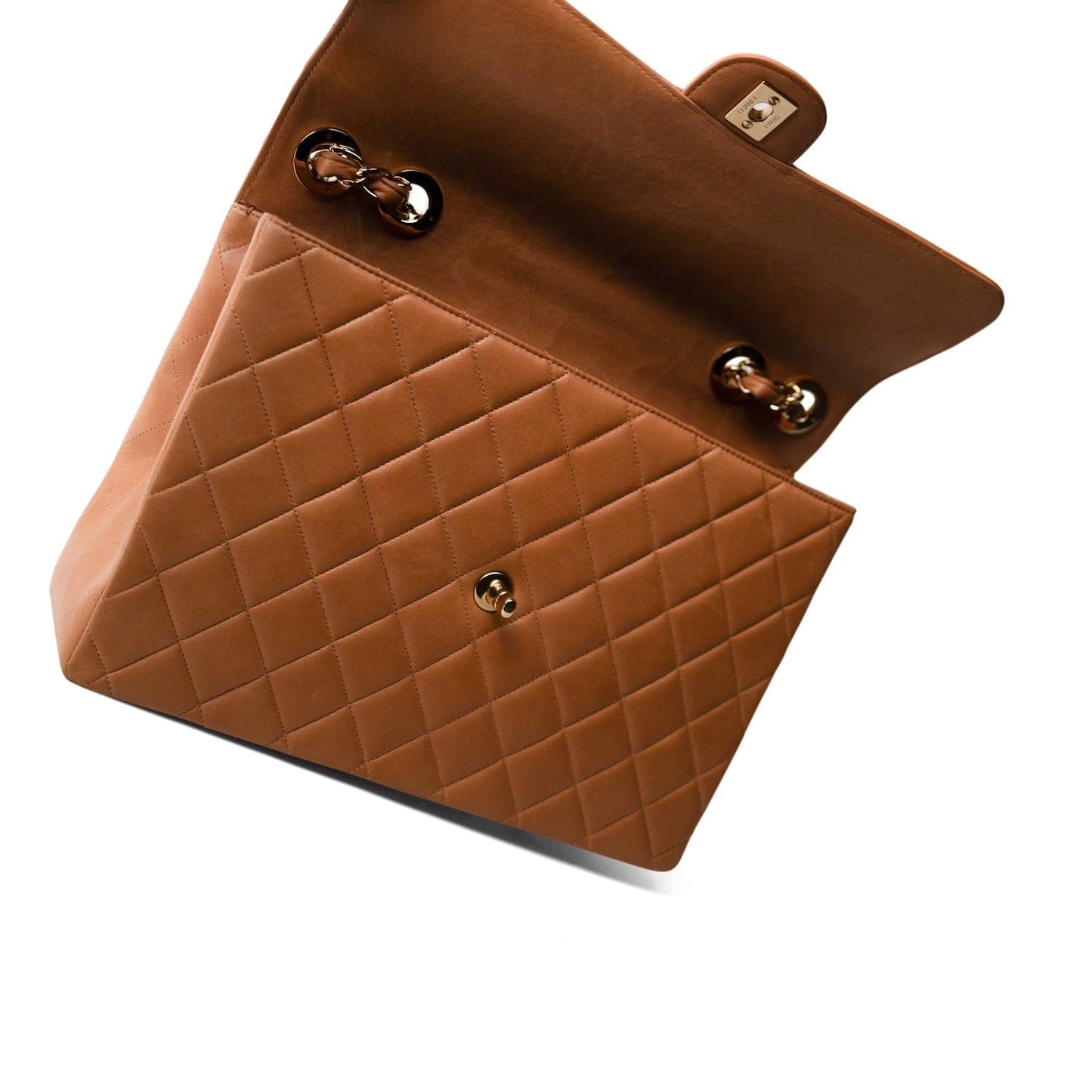 Vintage Caramel Jumbo Single Flap Bag GHW