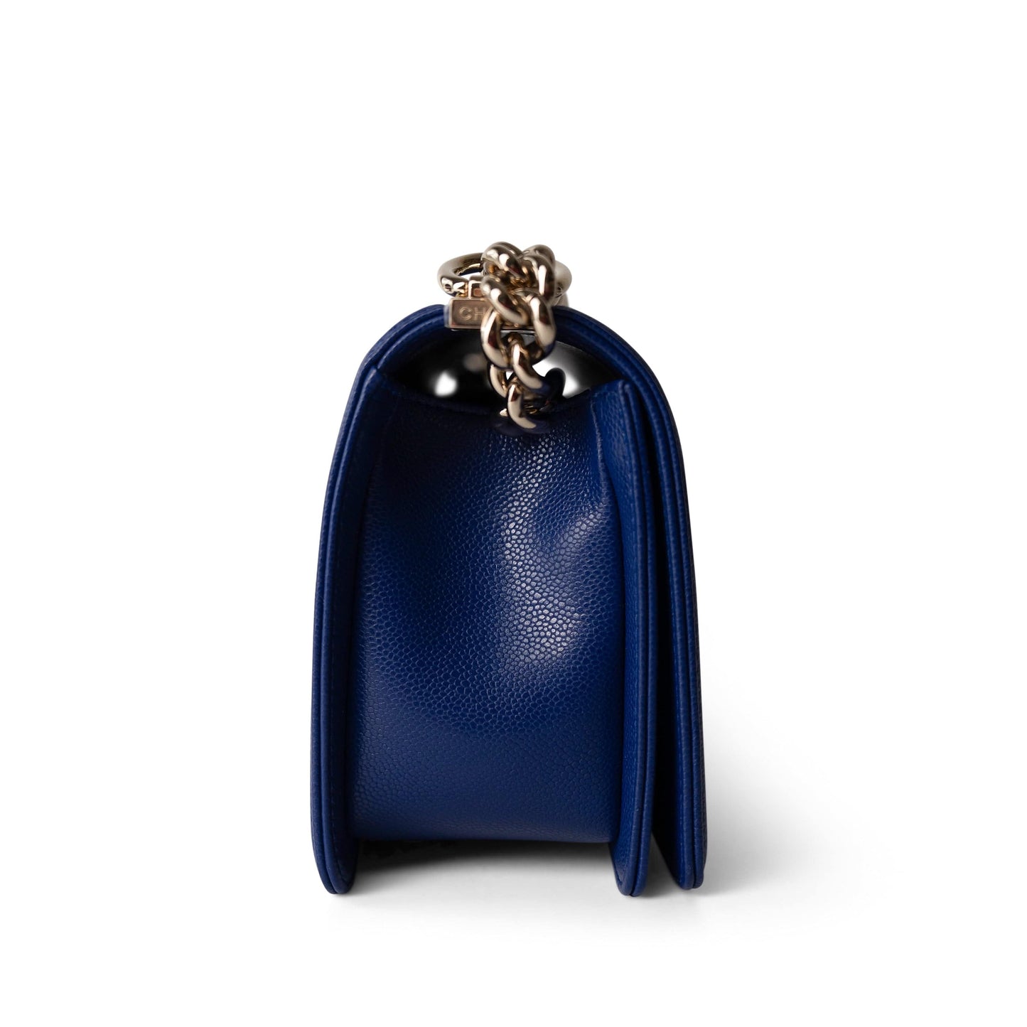 Blue Caviar Quilted Boy Bag Medium Light Gold Hardware