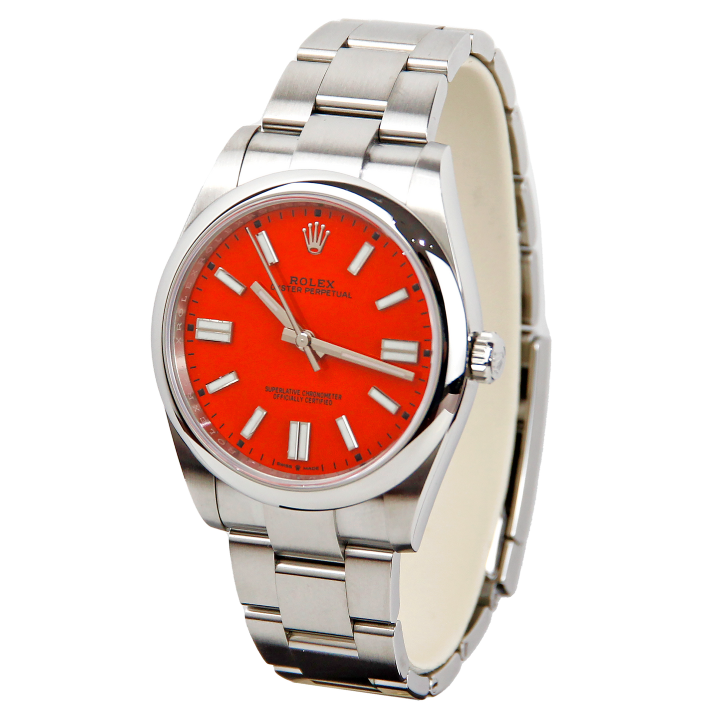Rolex Oyster Perpetual Red Dial 124300