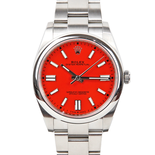 Rolex Oyster Perpetual Red Dial 124300
