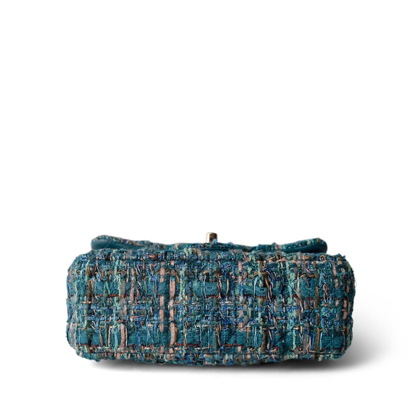 19A Ancient Egypt Turquoise Tweed Quilted Mini Rectangular Flap LGHW