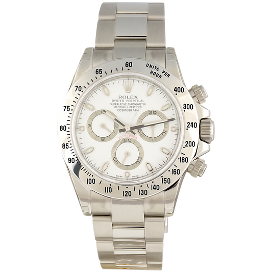 Rolex Daytona Stainless Steel 116520 White Dial