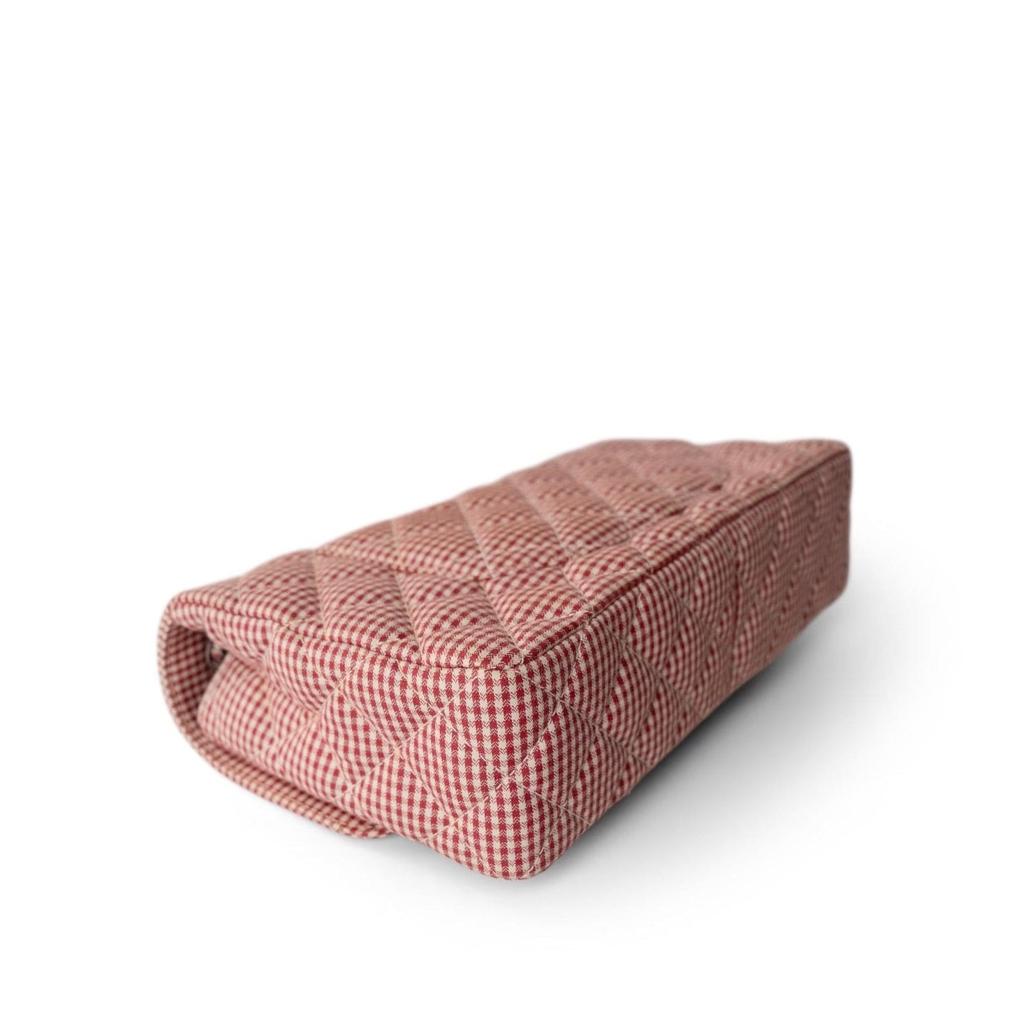 Vintage Gingham Red Medium Single Flap Bag