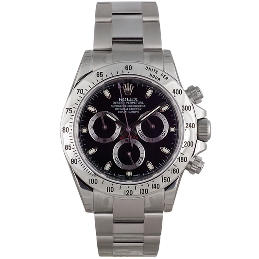 Rolex Daytona Stainless Steel Unworn 116520 Black Dial
