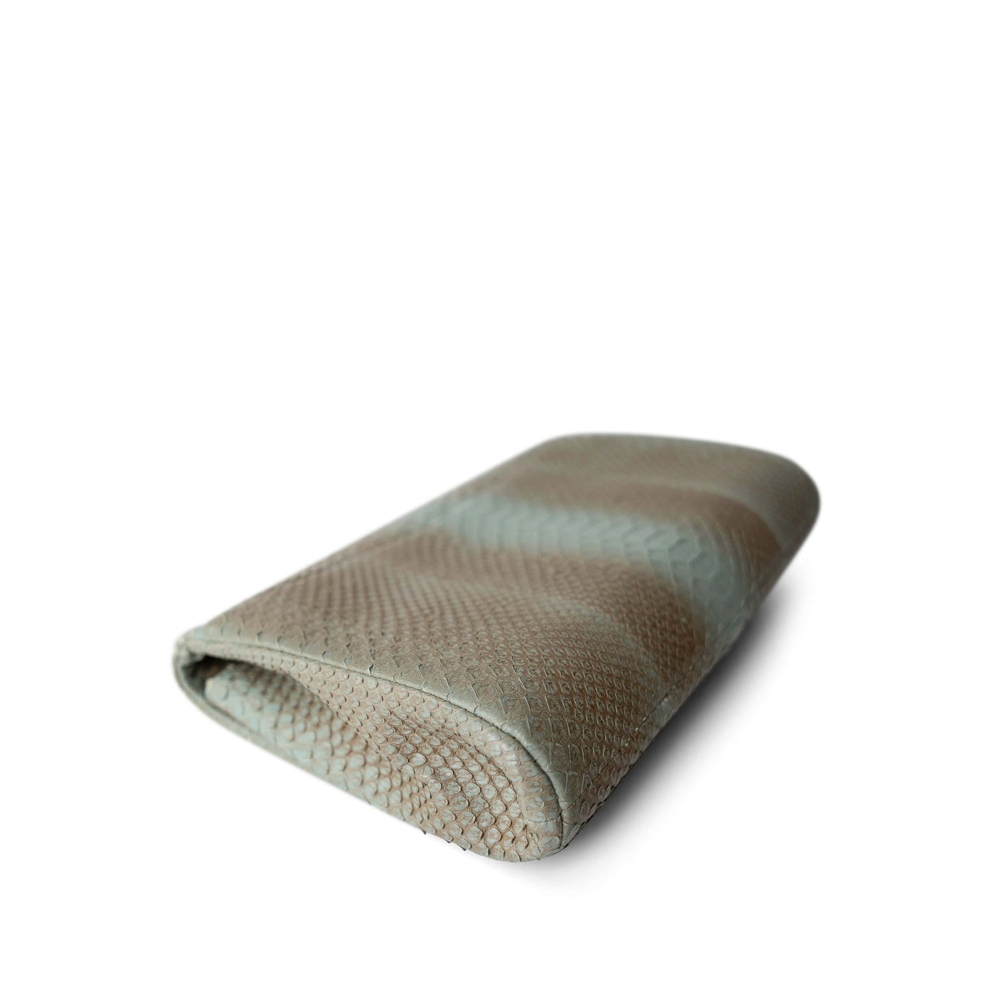 Brown/Blue Python Single Flap Bag Medium LGHW