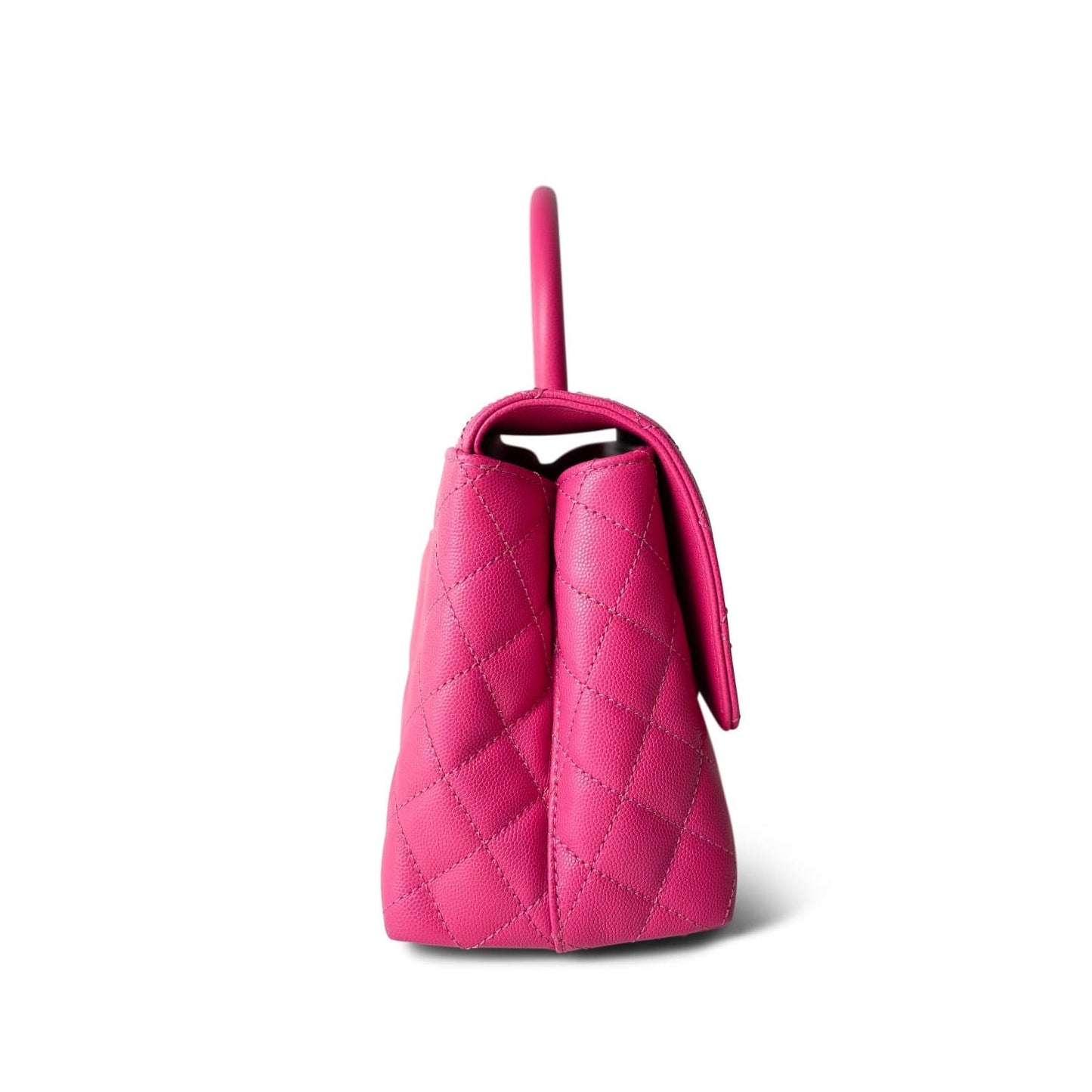 Pink Caviar Quilted Coco Handle Medium Light Gold Hardware