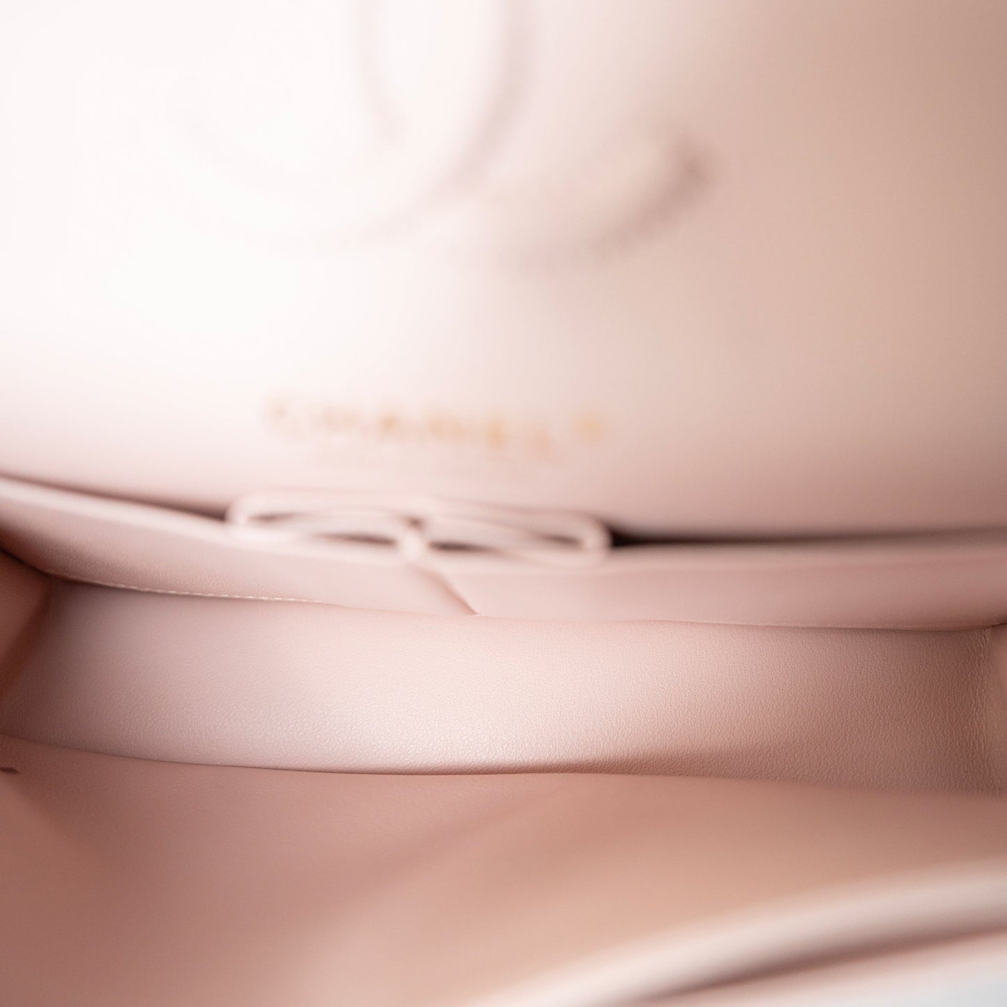 21C Light Pink Caviar Quilted Classic Flap Small LGHW