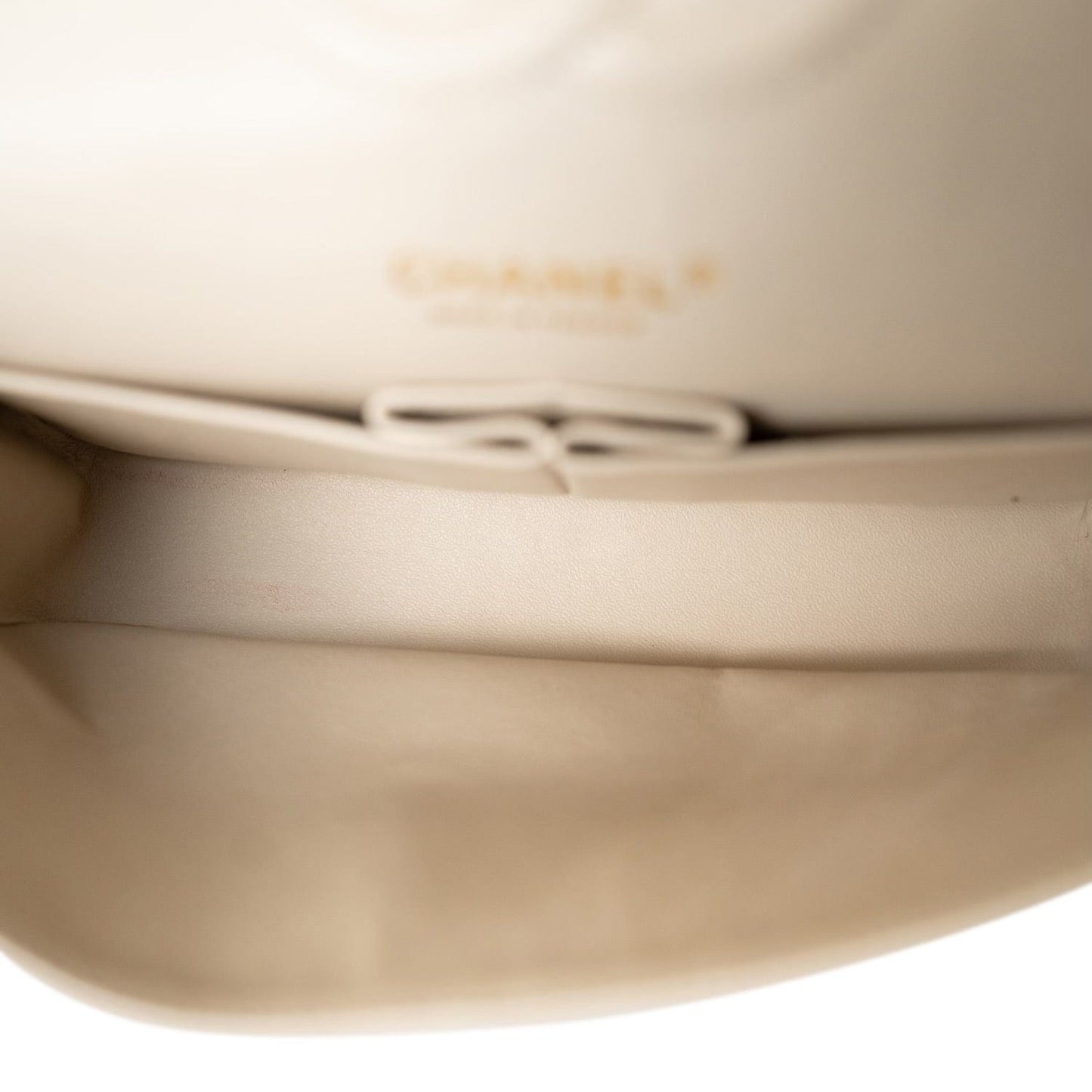 Ivory/Black Striped Coco Sailor Pearl Classic Flap Bag Gold Hardware