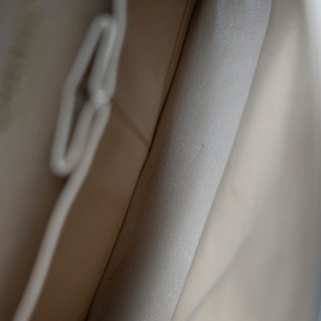 Bronze Gold Silver Tweed Quilted Beige Classic Flap Medium