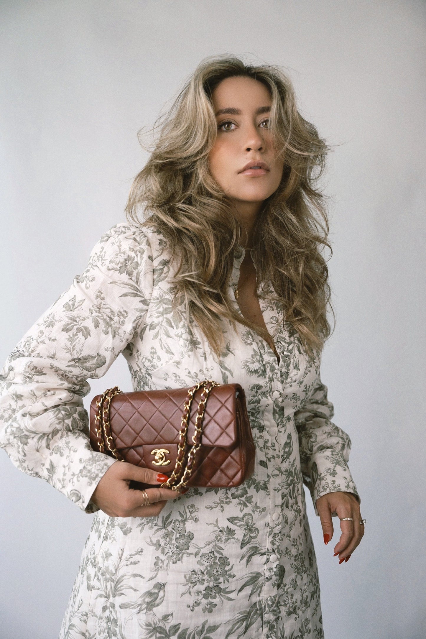 Vintage Red Lambskin Quilted Classic Flap Small GHW