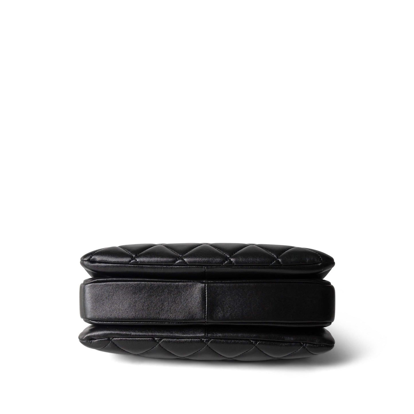 Black Lambskin Quilted Small Trendy CC