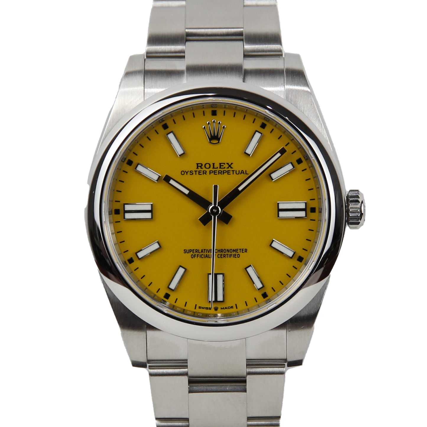 Rolex Oyster Perpetual Yellow Dial 124300