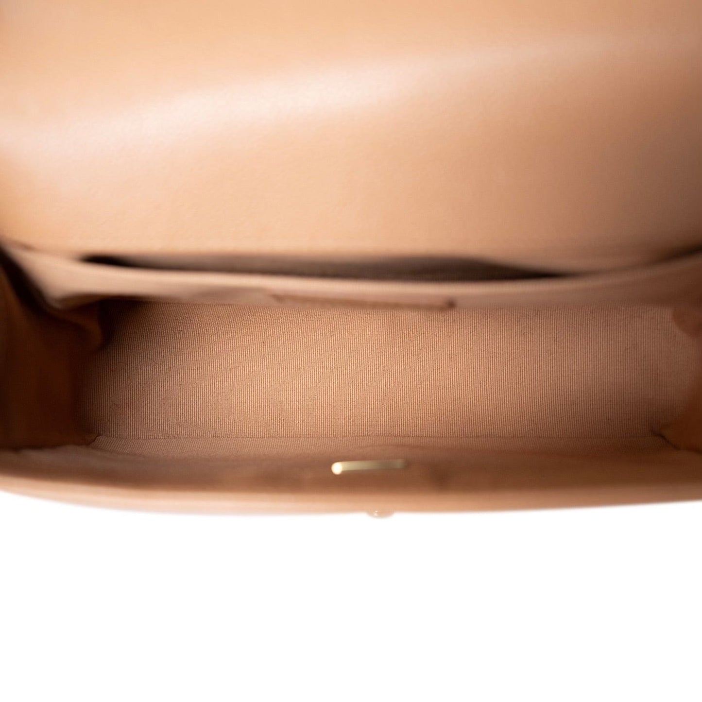 21K Caramel Caviar Quilted Boy Bag Medium Light Gold Hardware