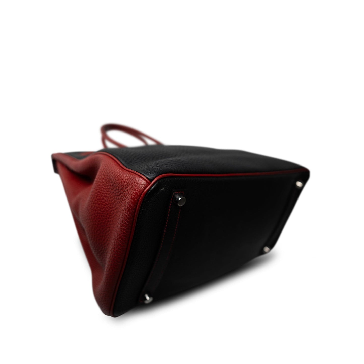 Birkin 35 Black/Red Togo Palladium Plated [N] Stamp