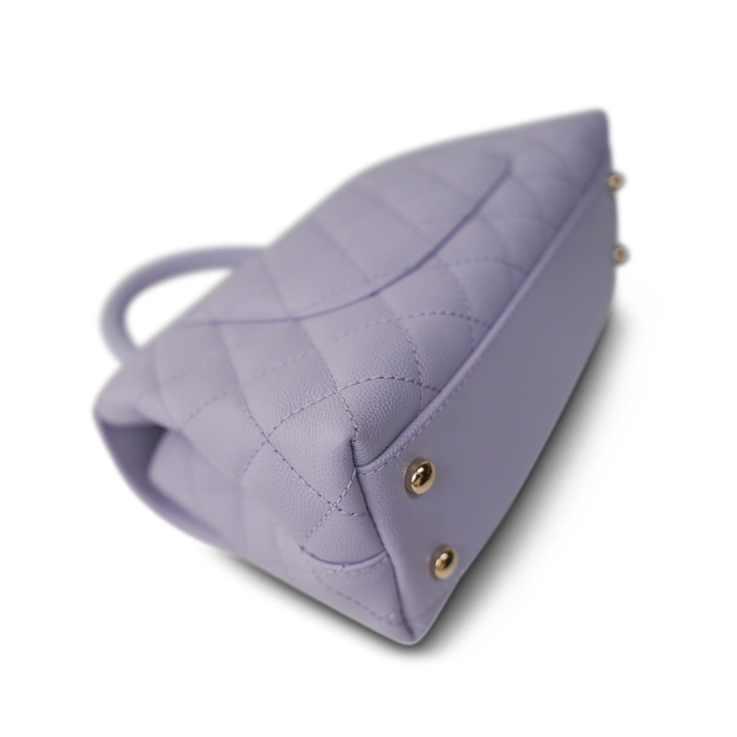 21K Lilac Caviar Quilted Small Coco Handle LGHW