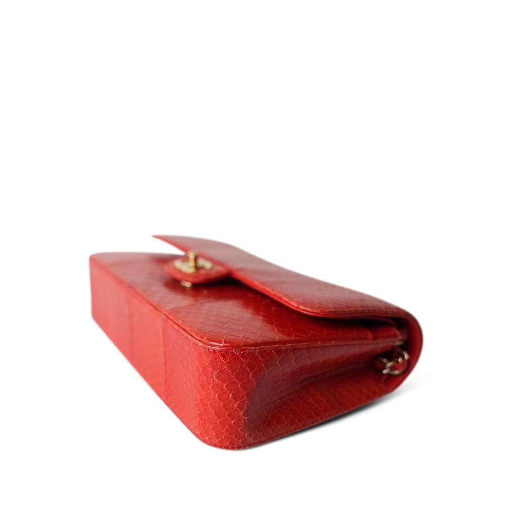 Red Python Medium Classic Double Flap LGHW
