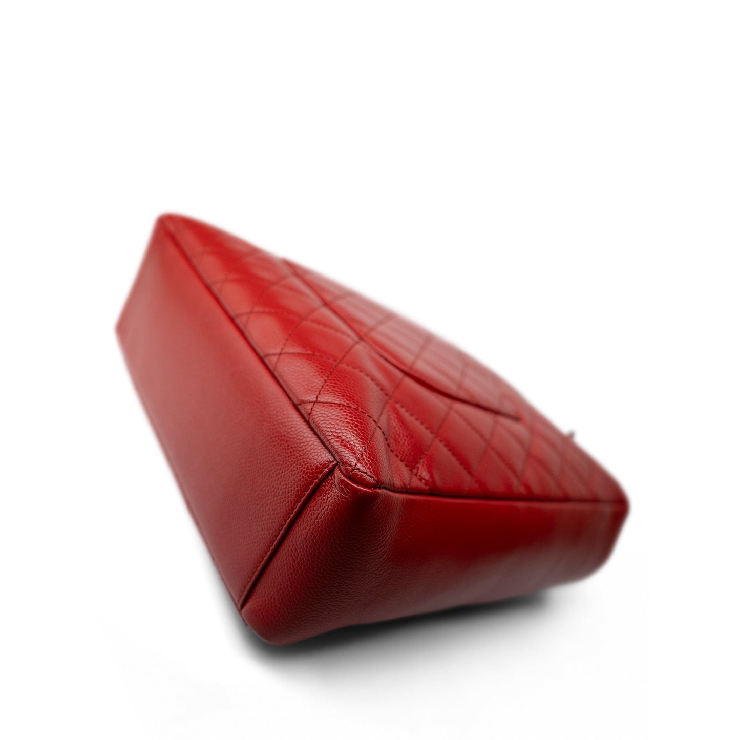 Red Caviar Quilted PST XL Silver Hardware