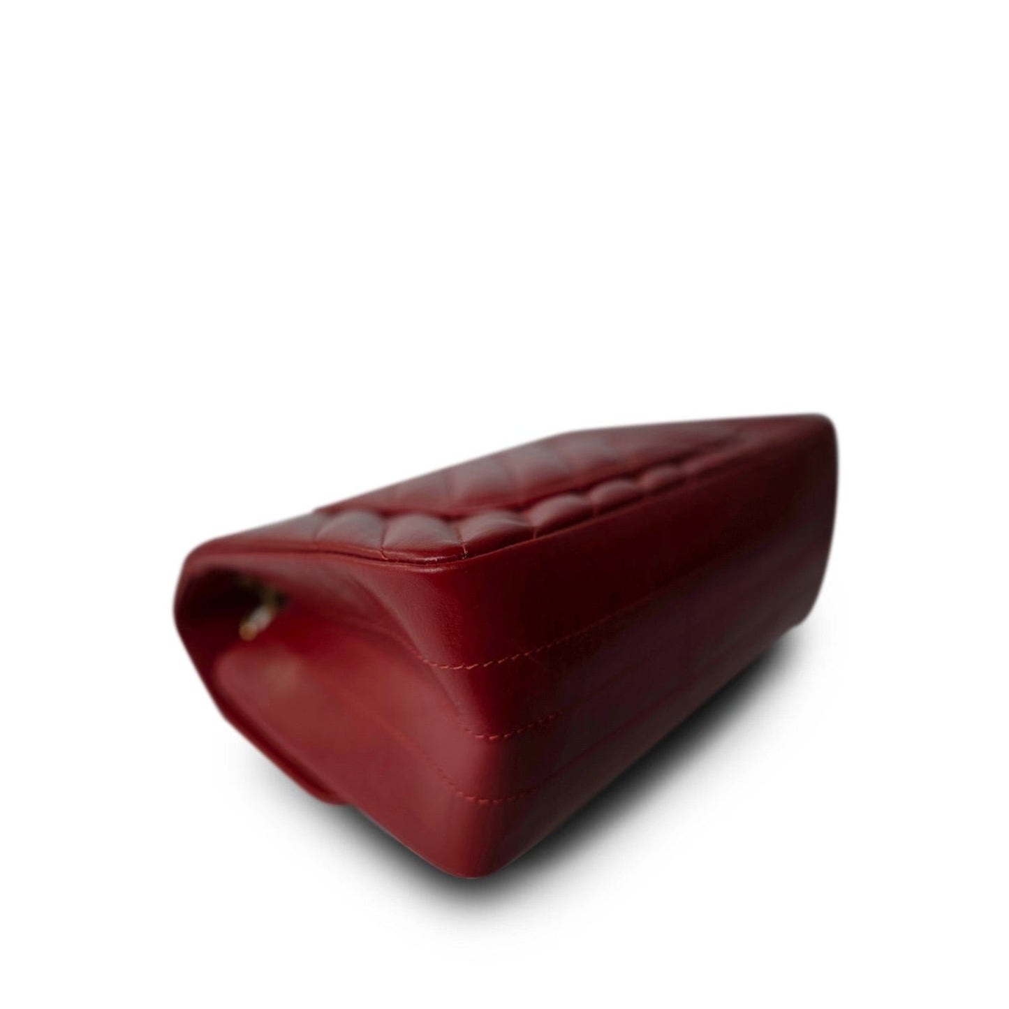 22K Red Aged Calfskin Chevron 255 Reissue Aged Gold Hardware