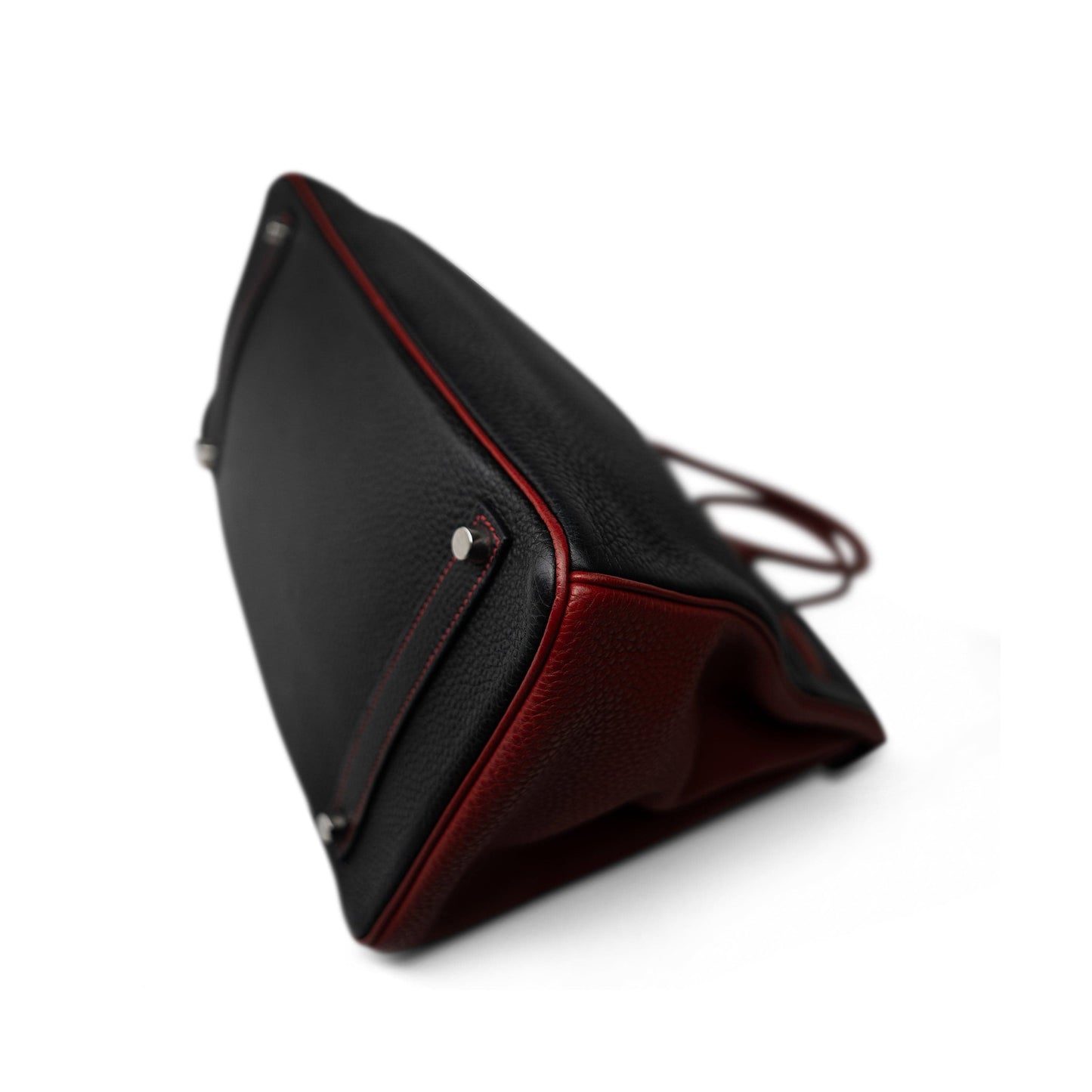 Birkin 35 Black/Red Togo Palladium Plated [N] Stamp