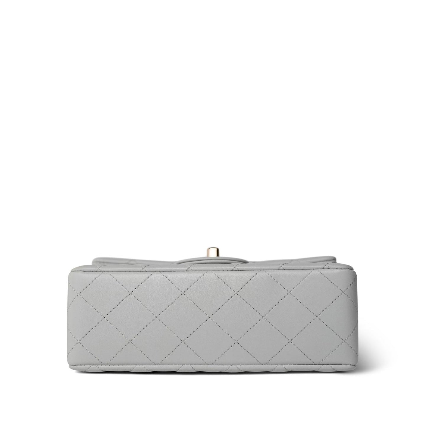 23S Light Grey Rectangular Flap Mini Light Gold Hardware