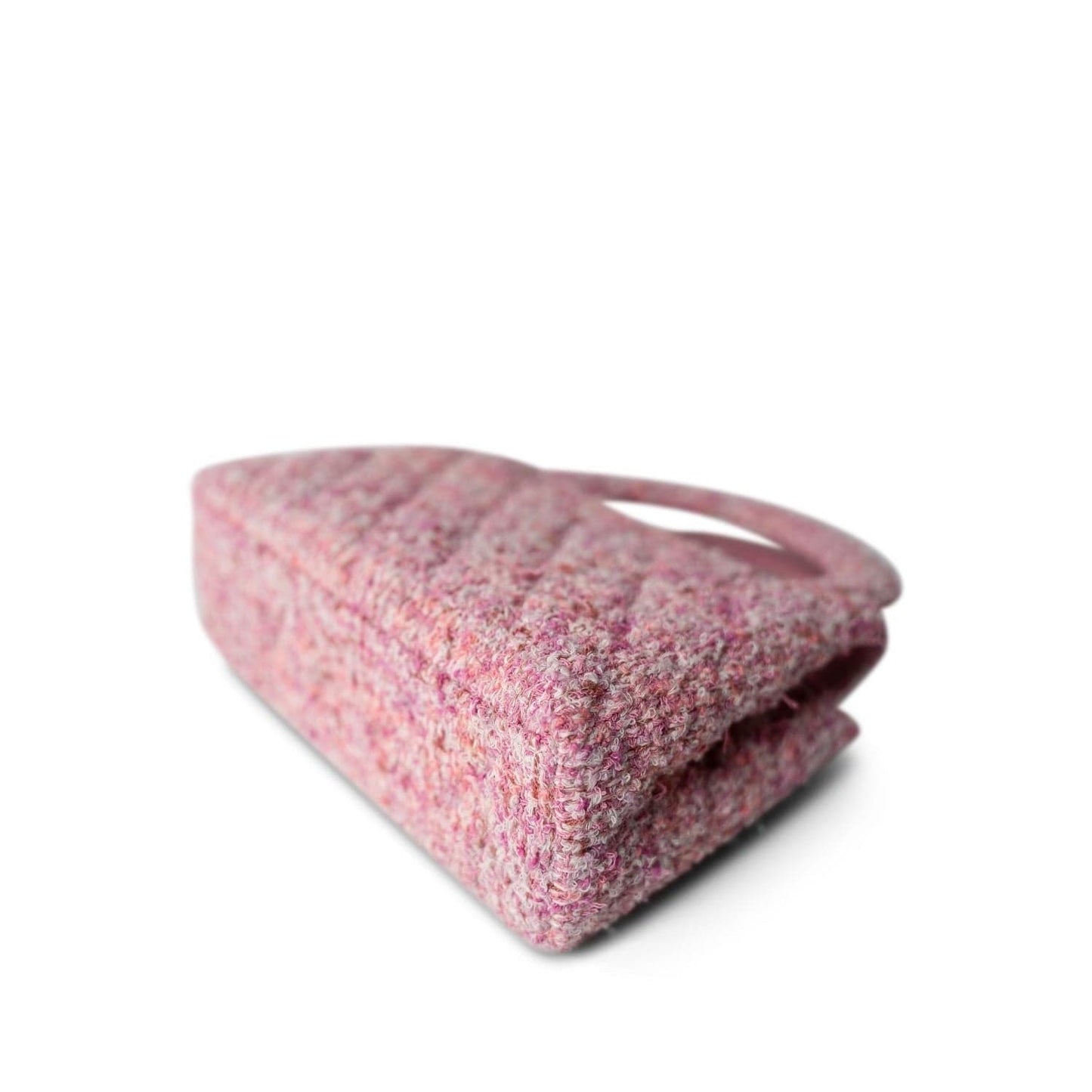 24P Pink Tweed Quilted Nano Kelly Shopper Aged Gold Hardware