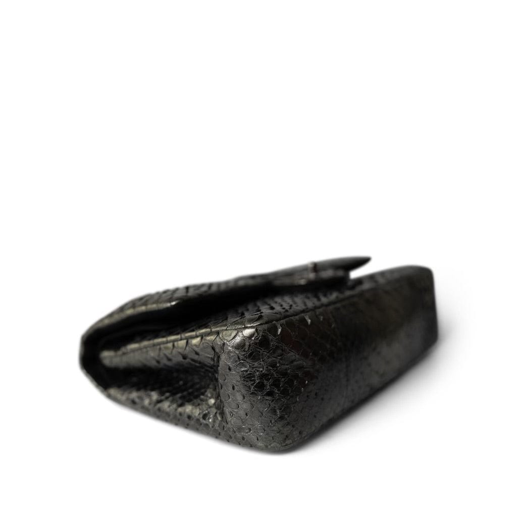 Medium Python Metallic Classic Double Flap