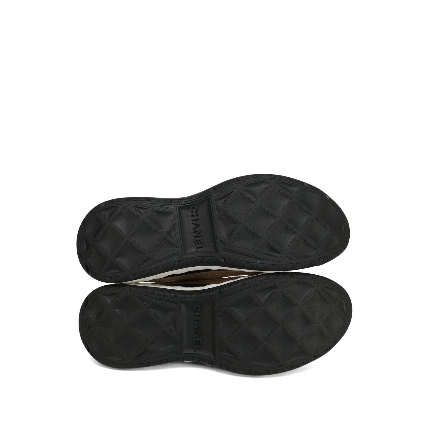 20C Beige Black Fabric/Calfskin/Suede CC Sneaker Size 39