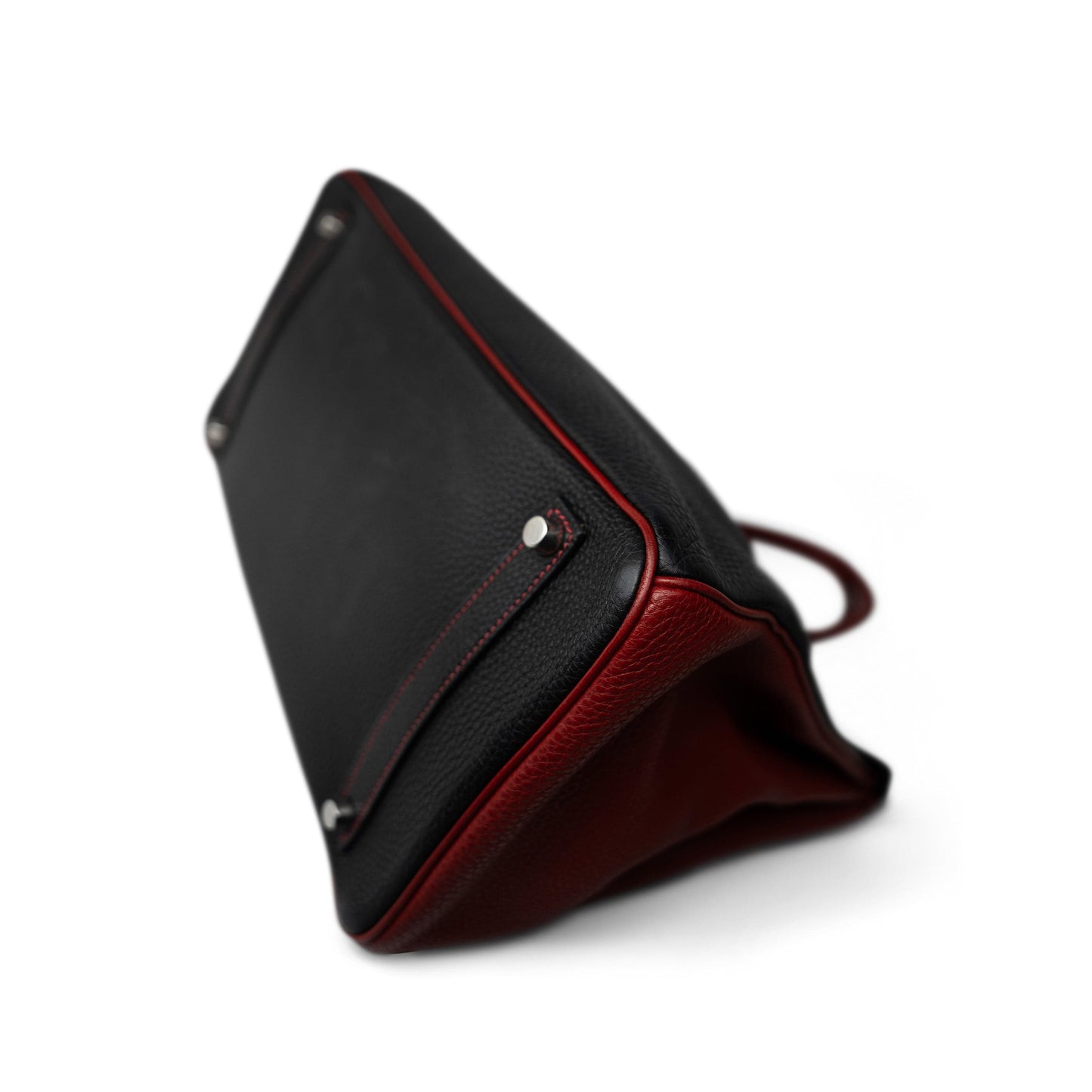 Birkin 35 Black/Red Togo Palladium Plated [N] Stamp