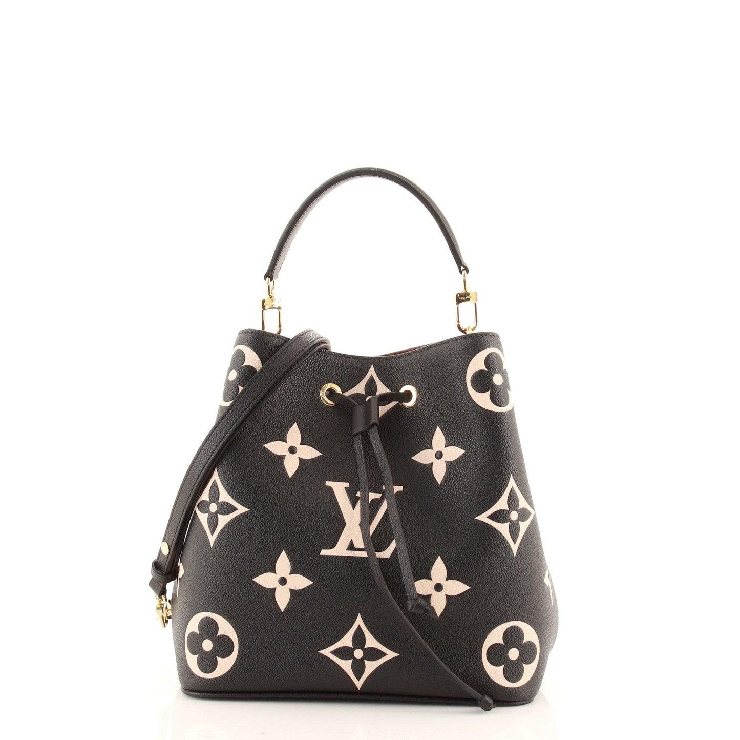 Louis Vuitton NeoNoe Handbag Bicolor Monogram Empreinte Giant MM