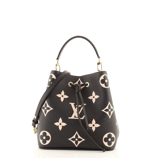 Louis Vuitton NeoNoe Handbag Bicolor Monogram Empreinte Giant MM