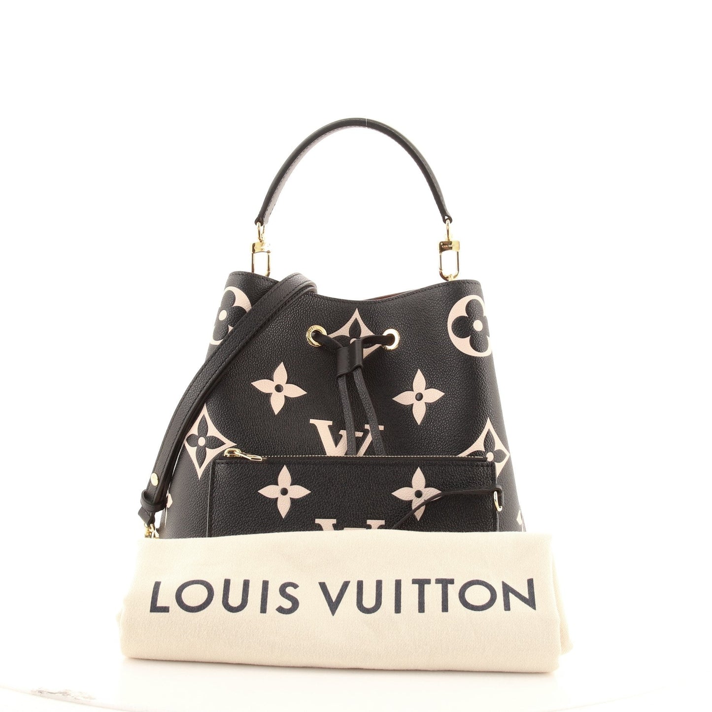 Louis Vuitton NeoNoe Handbag Bicolor Monogram Empreinte Giant MM
