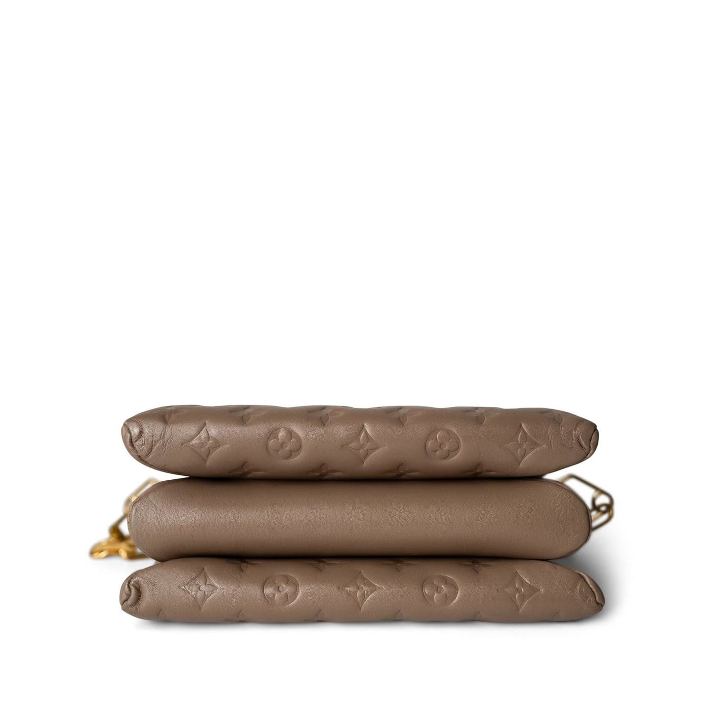 Louis Vuitton Lambskin Embossed Coussin PM Camel