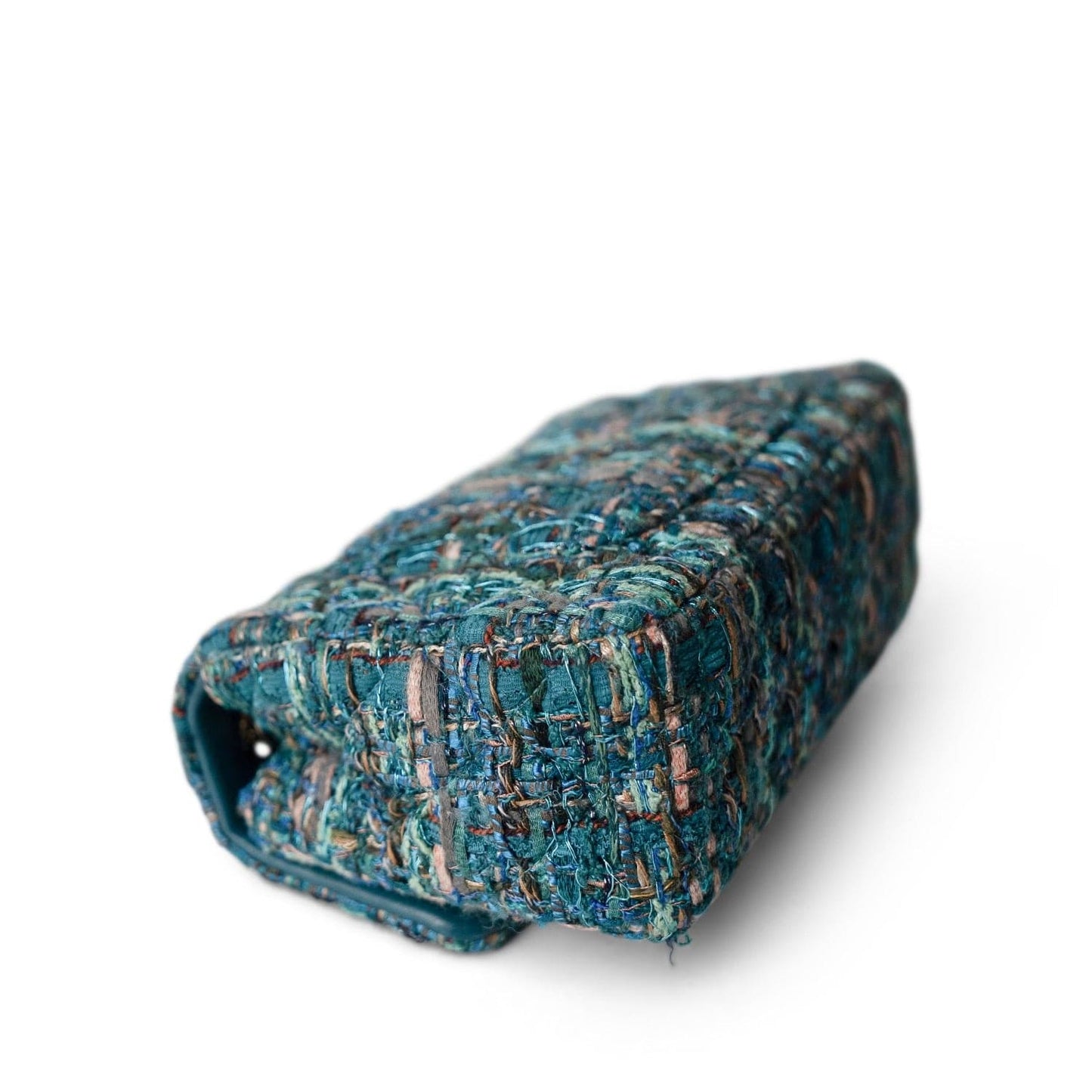 19A Ancient Egypt Turquoise Tweed Quilted Mini Rectangular Flap LGHW