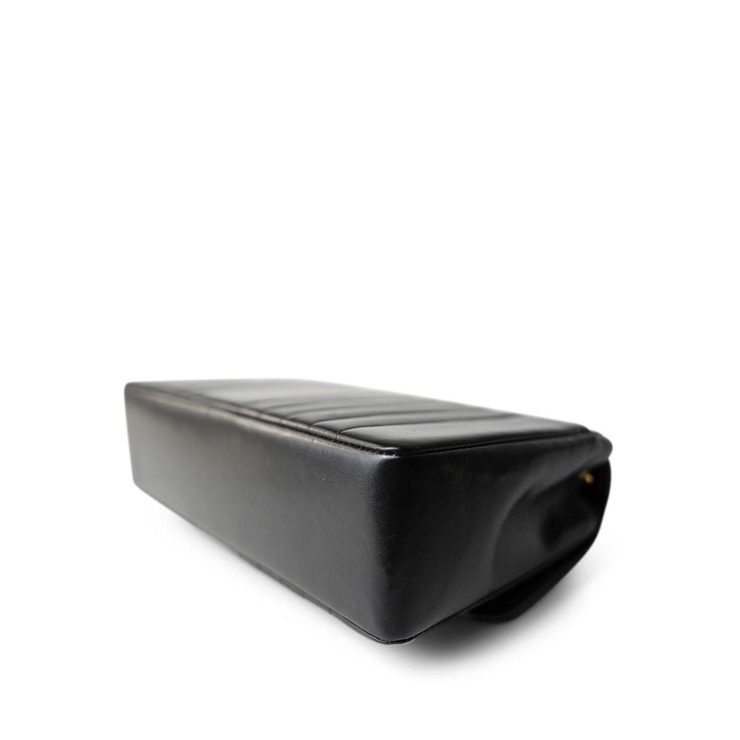 Black Vintage Lambskin Vertical Flap Bag GHW