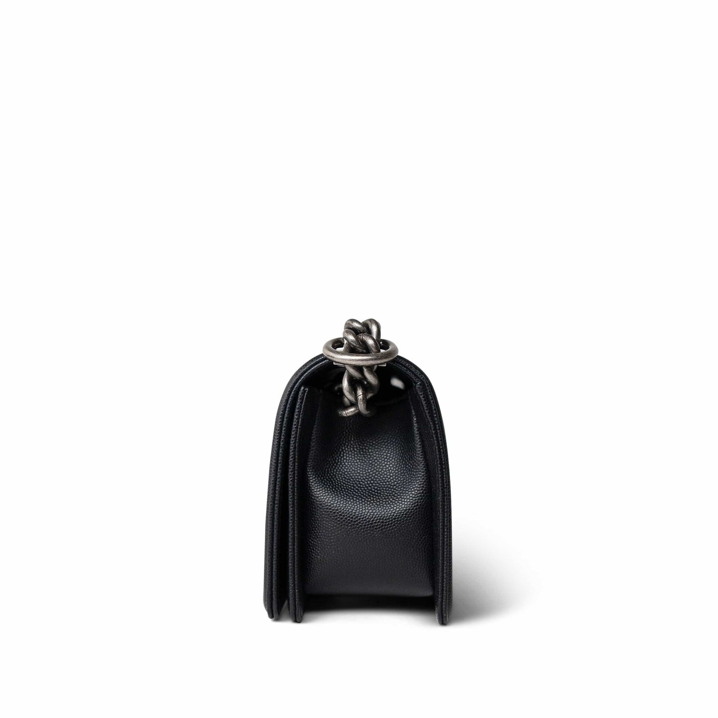 Black Boy Bag Small Caviar Quilted Ruthenium Hardware