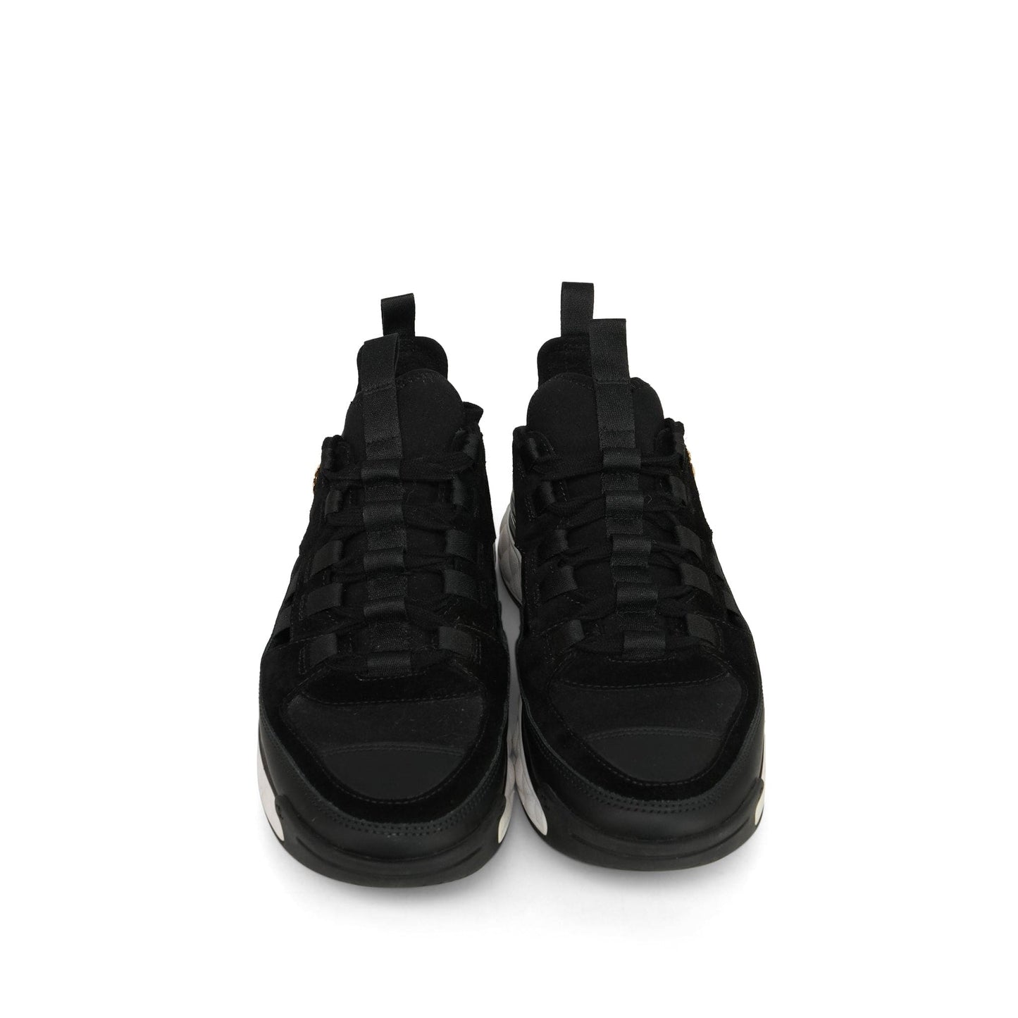 20C Black White Fabric/Calfskin/Suede CC Sneaker Size 39