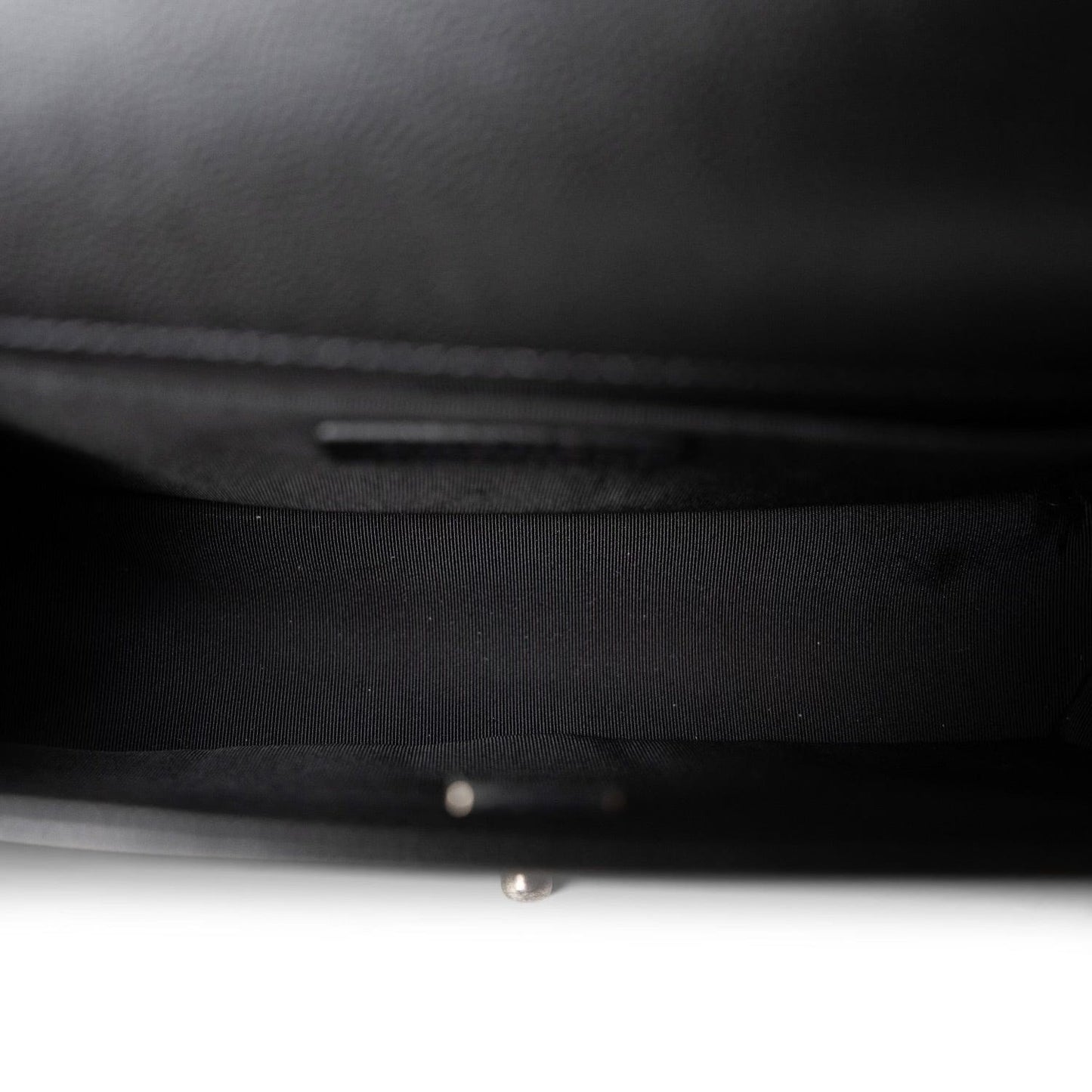 Black Caviar Quilted Boy Bag Old Medium Ruthenium Hardware