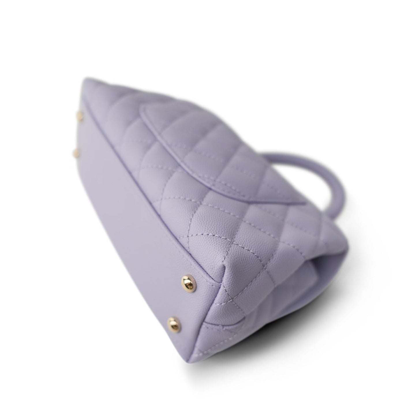 21K Lilac Caviar Quilted Small Coco Handle LGHW